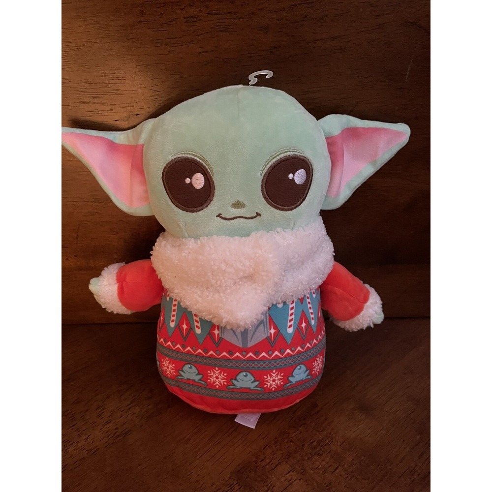 Disney Star Wars The Mandalorian - GROGU Holiday Christmas Sweater 8" Plush 2023